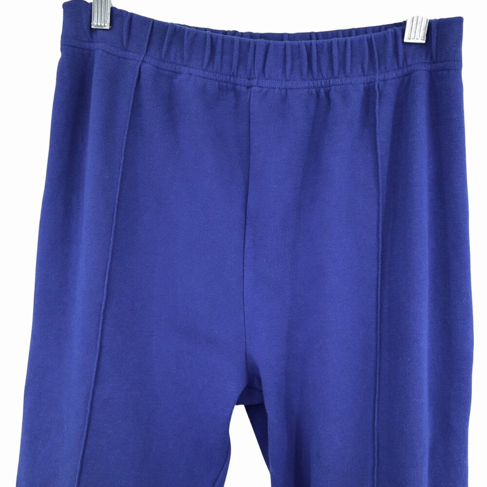 VINTAGE PRONTO GOLD ROYAL BLUE STRETCH PANTS - M - Picture 2 of 4